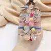 ins Korean transparent hair tie ribbon lady hair band, hair accessory, high-elasticity rubber band, sweet bun hair tie for girls Specification image